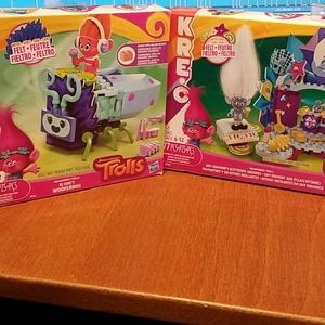 Nwt! 2 kre-o trolls sets. Dj suki & guy diamond